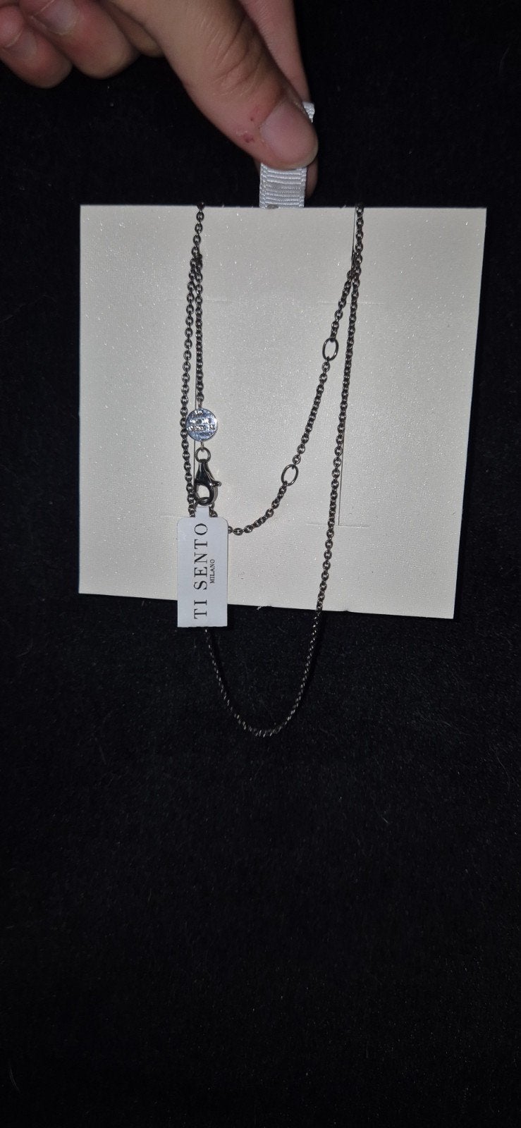 Ti Sento Milano ketting, Nieuw, Ophalen of Verzenden, Met kristal, Zilver