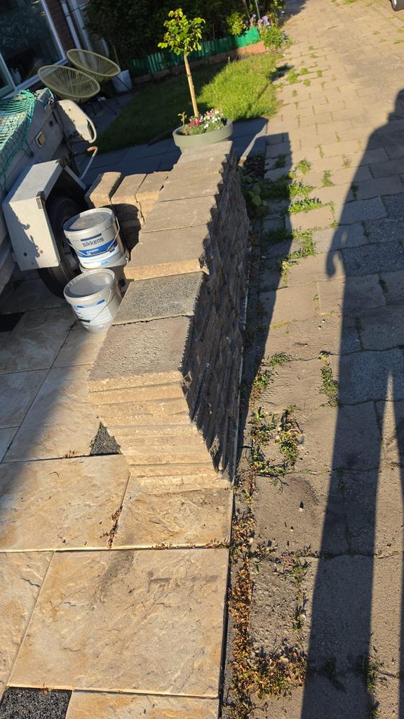 Gratis tuinstenen / muurtje – zelf afhalen, Tuin en Terras, Tegels en Klinkers, Ophalen, Gebruikt, Klinkers, Beton