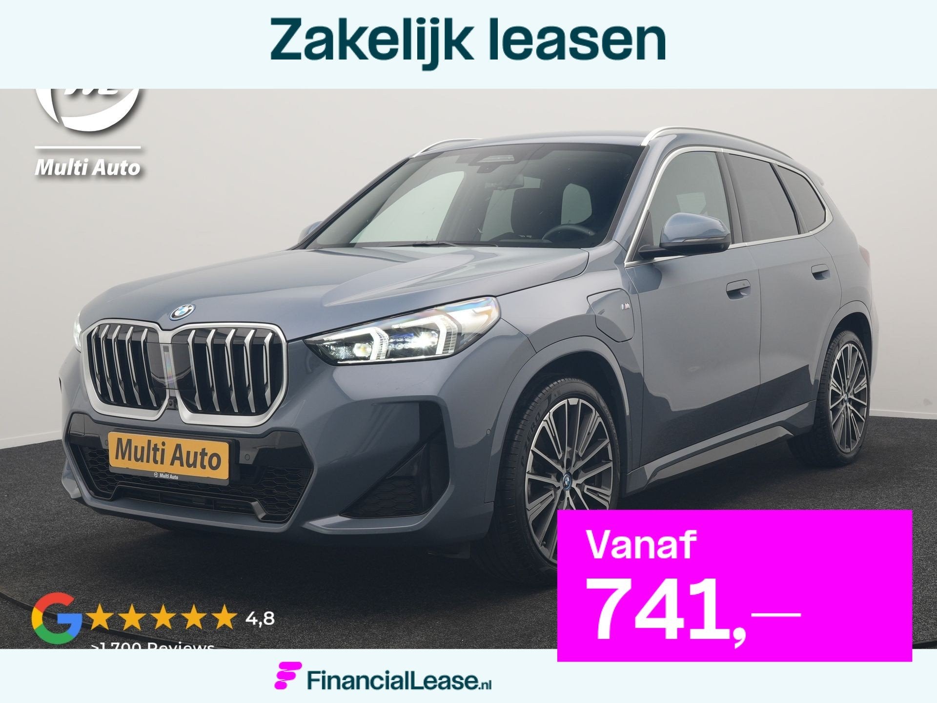 BMW X1 xDrive30e M Sport PHEV 326pk Dealer O.H. | Trekhaak A, Zwart, Plug-in hybride, Bedrijf, Automatische klimaatregeling
