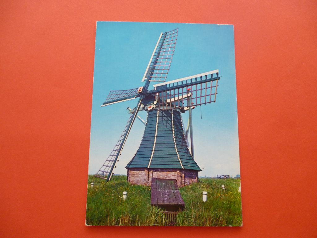 ansichtkaart Workum Ybema's Molen, Ophalen of Verzenden, 1980 tot heden, Ongelopen, Friesland