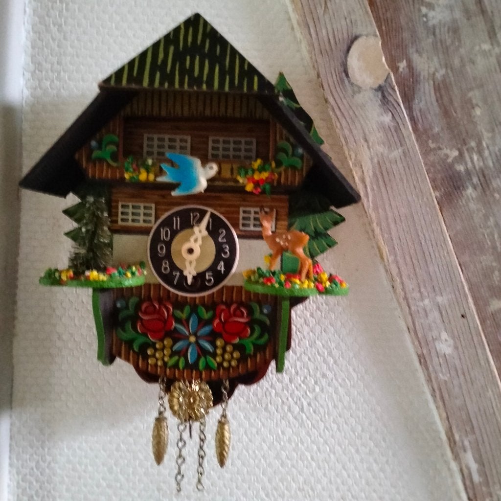koekoeksklokje, Gebruikt, Vintage, Met slinger, Analoog