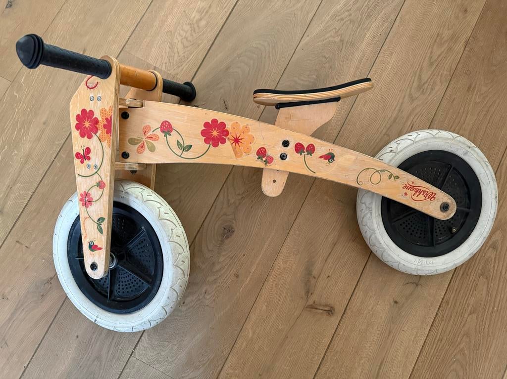 Wishbone Loopfiets 2 en 3 wieler met leuke print, Ophalen, Gebruikt, Loopfiets