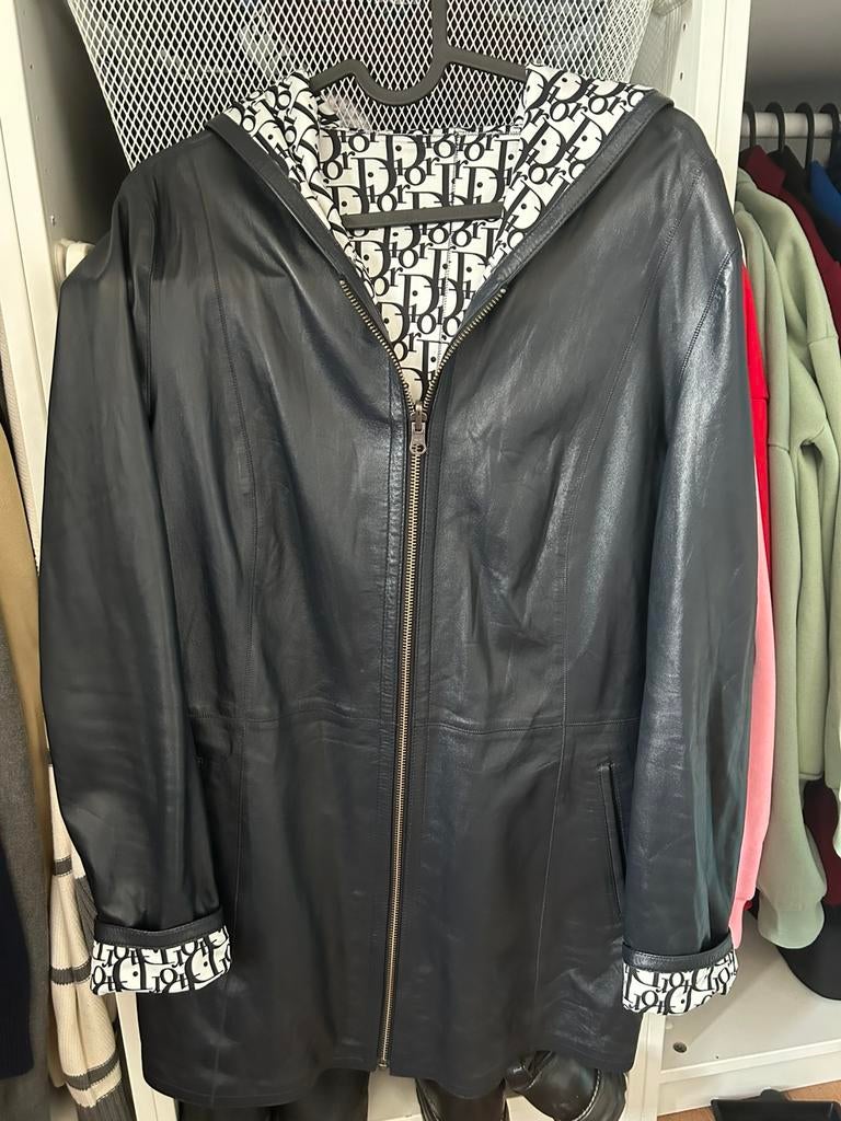 Zacht leren damesjas, Kleding | Heren, Ophalen of Verzenden, Zo goed als nieuw, Maat 48/50 (M), Bruin