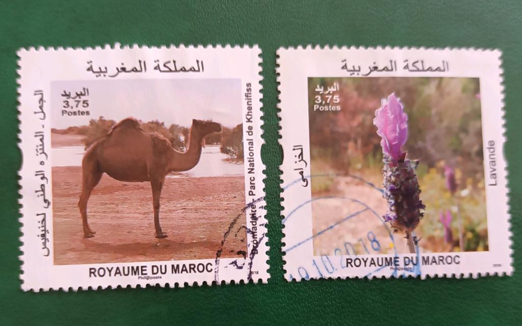 Marokko 2018 serie flora en fauna, Verzenden, Marokko, Gestempeld
