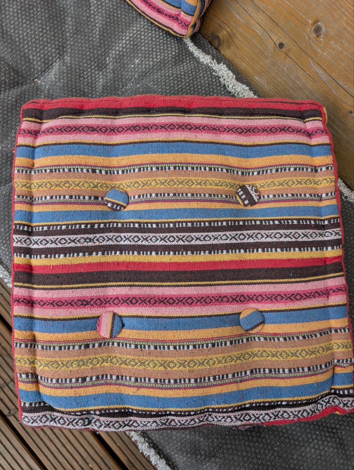 9 tuinkussens Mexicaanse stijl, Overige merken, Gebruikt, Meerkleurig, Vierkant
