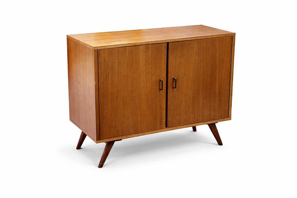 Vintage Houten Kastje (jaren 60), Ophalen, Gebruikt, Onbekend, Onbekend