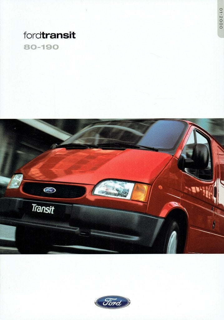 Folder Ford Transit 80 - 190 (2000), Verzenden, Gelezen, Ford