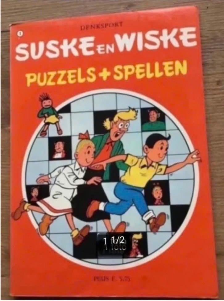 Suske en Wiske puzzels + spellen, Eén stripboek, Ophalen of Verzenden, Gelezen