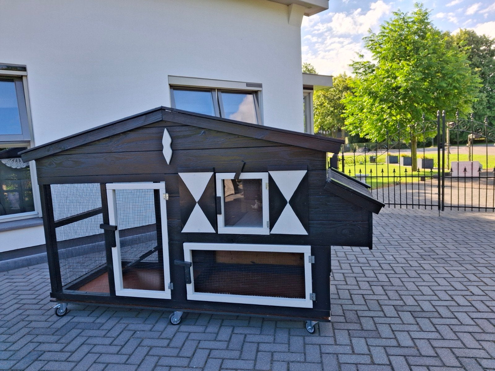 Schitterend kippenhok op wielen, automatisch luik, verwarmin, Vrouwelijk, Kip