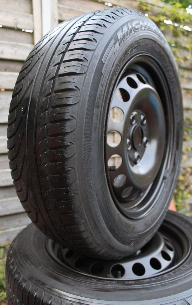 4 Zomerbanden op 15 inch velg 5x112 VW Seat Skoda 6mm, Ophalen, Gebruikt, 15 inch, Band(en)