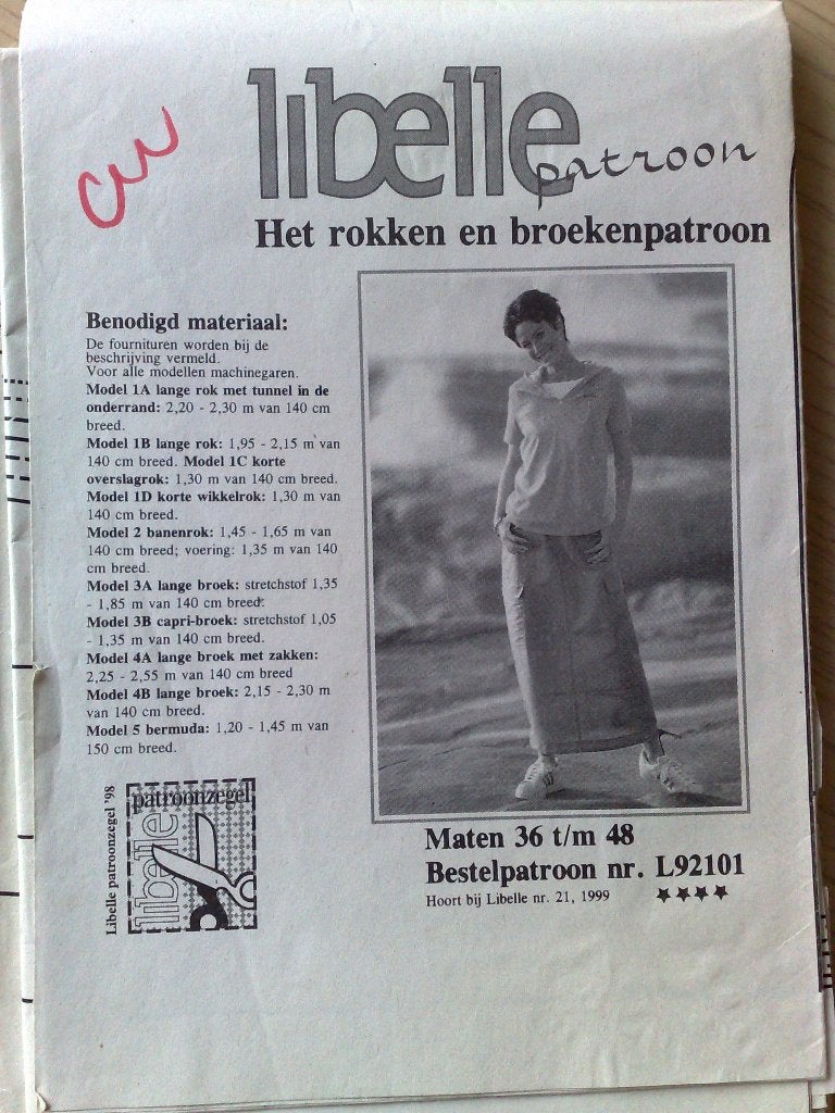 7 x Libelle naaipatronen voor dames, Verzenden, Zo goed als nieuw, Vrouw, Overige merken