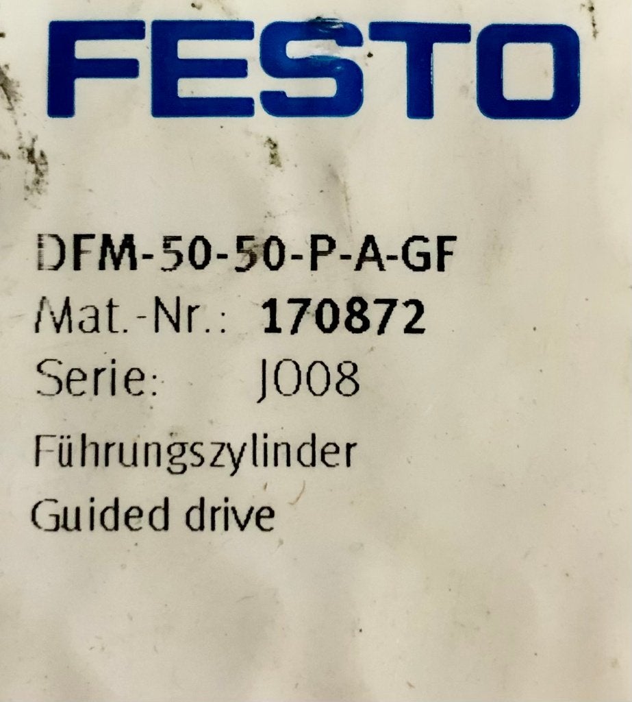 FESTO - Nieuw: Geleide cilinder - DFM-50-50-P-A-GF - 170872, Ophalen of Verzenden, Nieuw