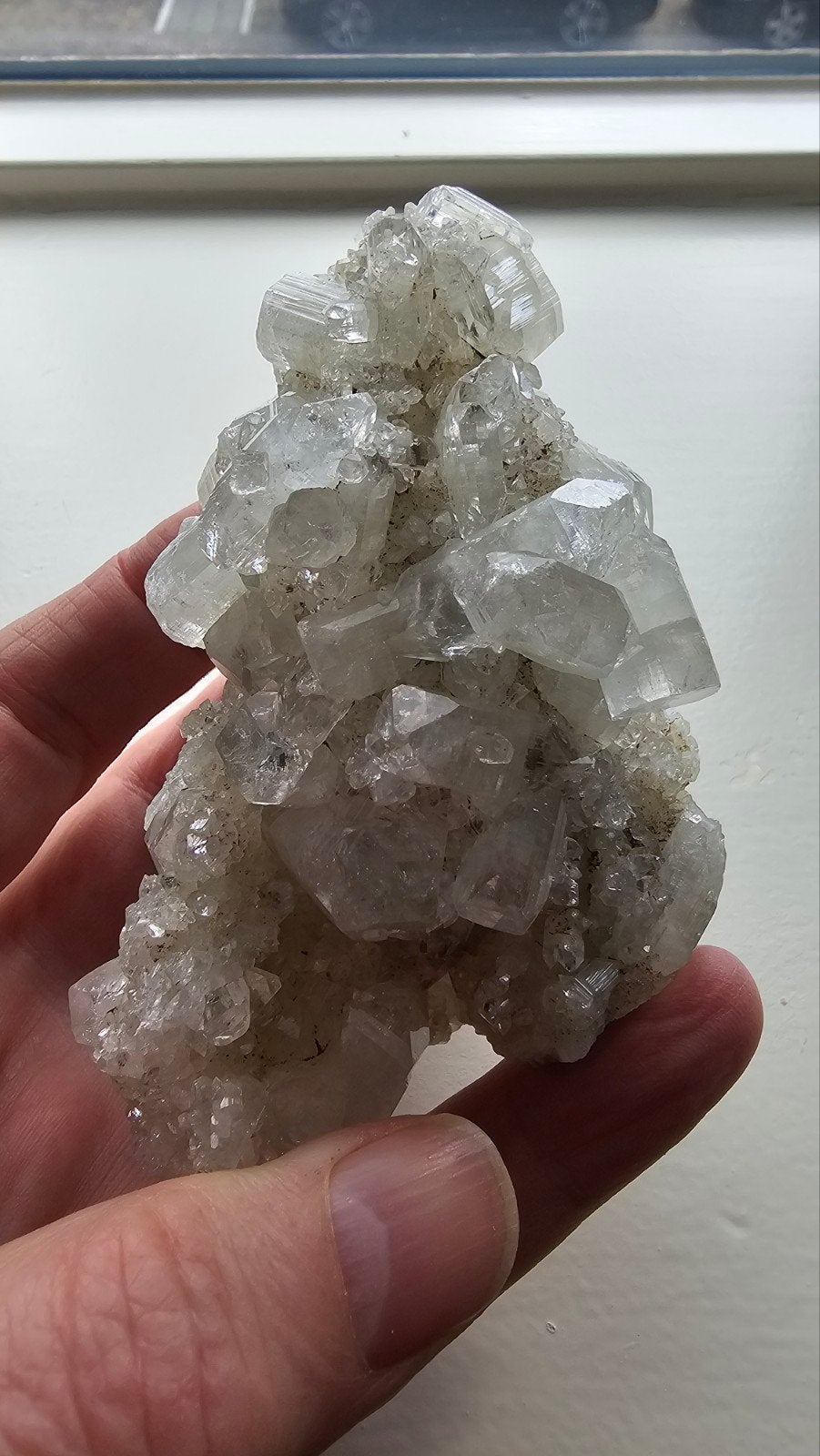 Apofyliet cluster, Verzamelen, Mineralen en Fossielen, Ophalen of Verzenden