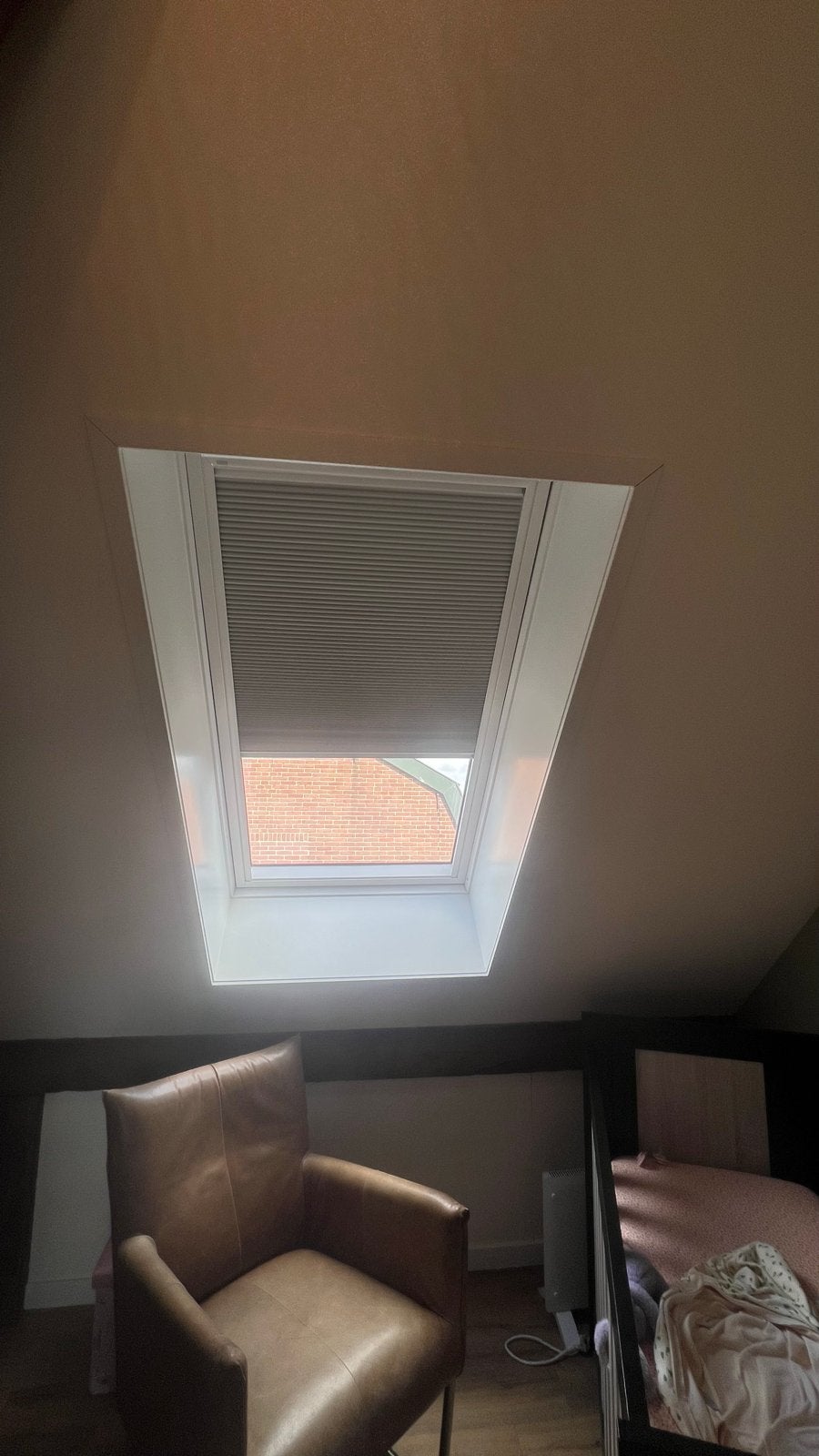 2x Plissé verduistering voor Velux dakraam GGL PK10, Ophalen of Verzenden, Zo goed als nieuw