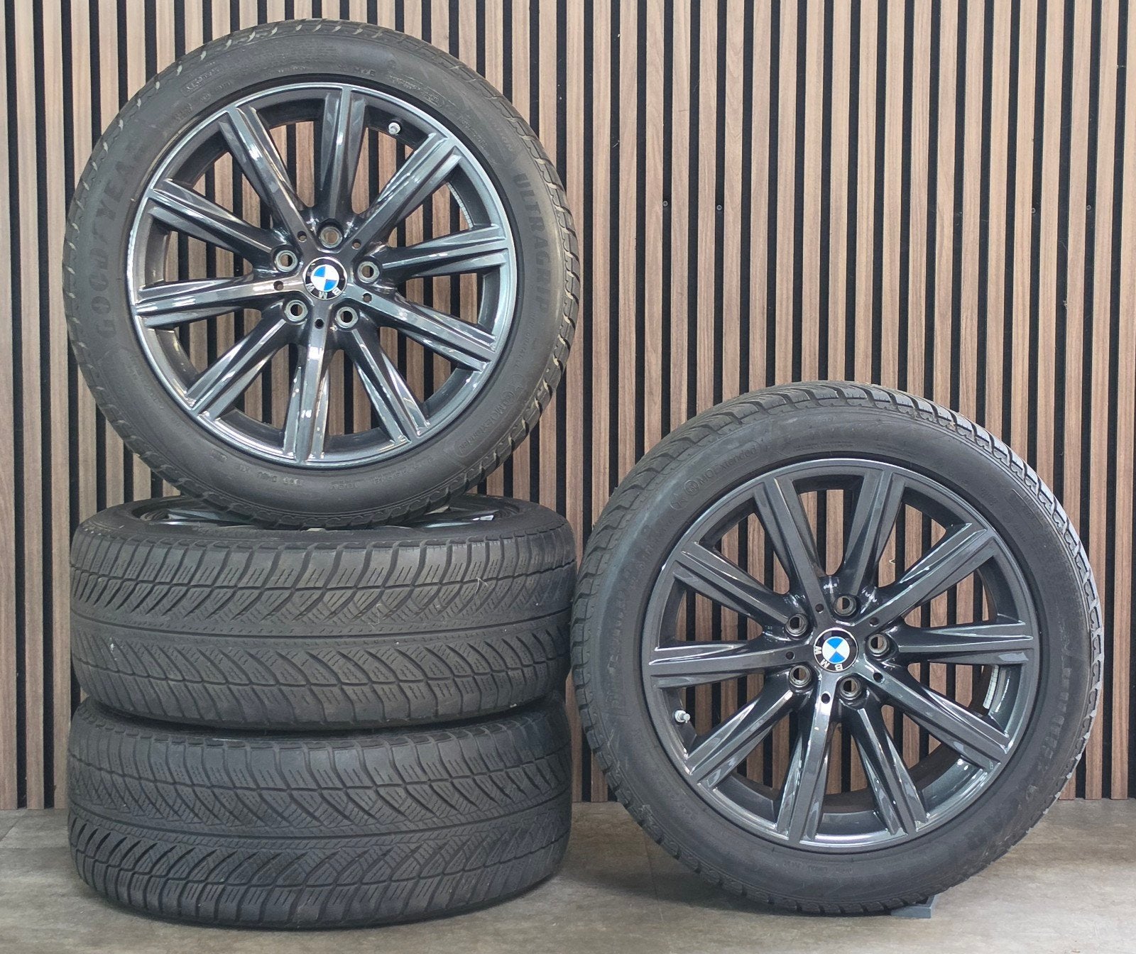 Nette 18" Orig BMW 5 Serie G30 G31 Velgen+Winterbanden 5x112, 18 inch, Bmw, Banden en Velgen, Bmw