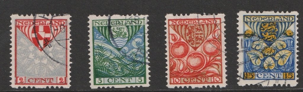 R74-R77 1926 Tweez. roltanding kind, Postzegels en Munten, Ophalen of Verzenden, T/m 1940, Gestempeld