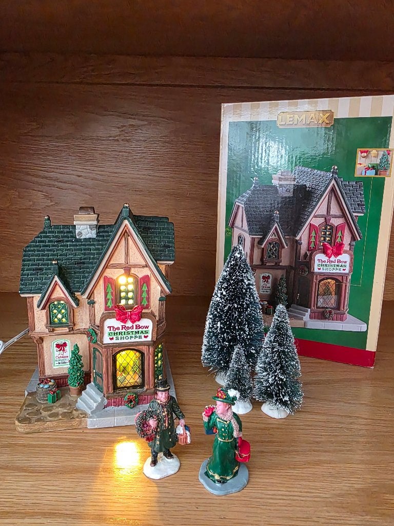 Lemax the red bow christmas shop., Diversen, Lemax, Ophalen of Verzenden, Zo goed als nieuw, Lemax
