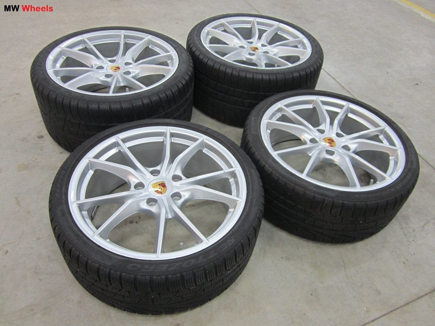 Porsche 20 inch Origineel 911 991 MKII velgen winterbanden, Gebruikt, -, -, Banden en Velgen