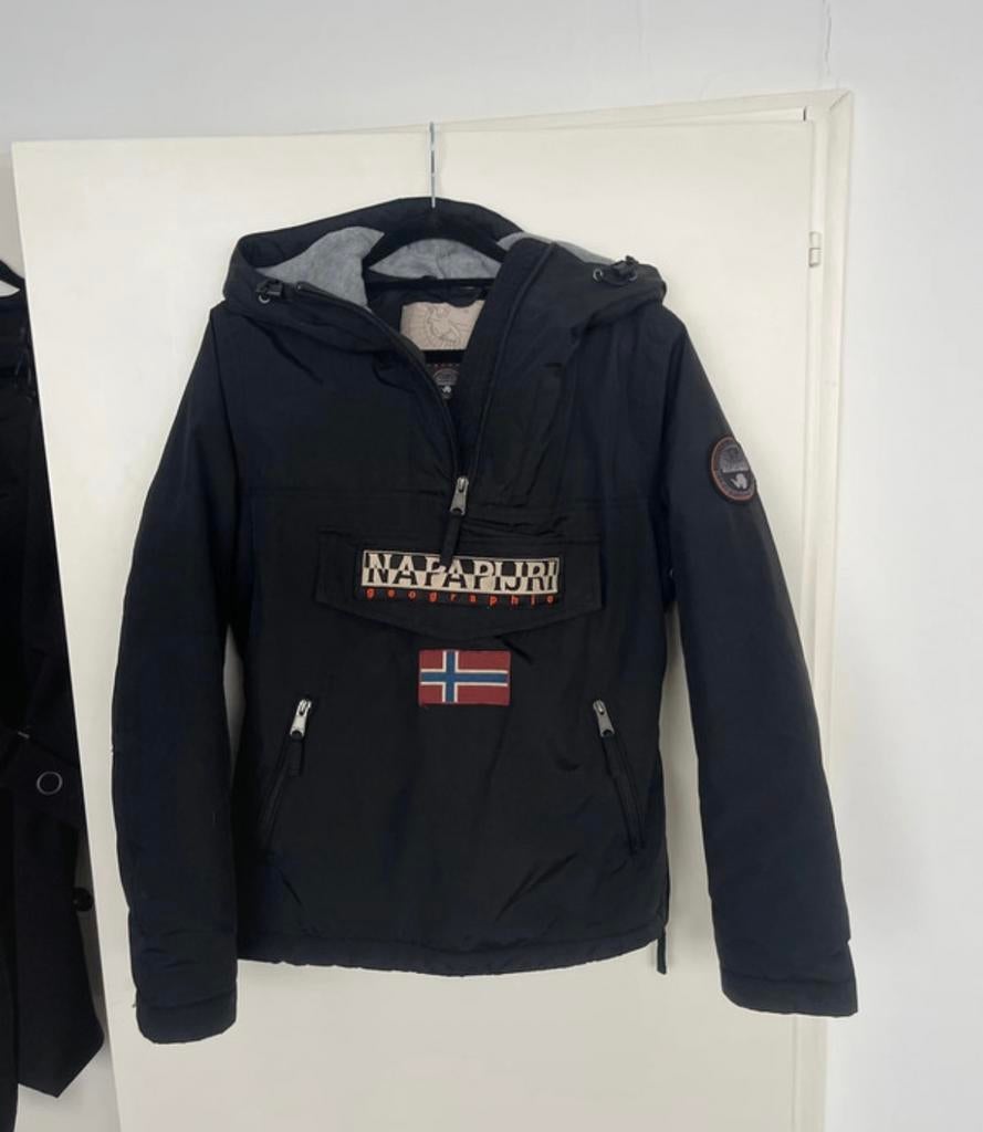 Napapijri jas, Kleding | Dames, Jassen | Winter, Ophalen of Verzenden, Gedragen, Maat 36 (S), Blauw