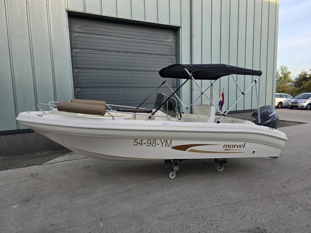Marvel 17.5 zgan 60 Yamaha audio dieptemeter, Gebruikt, Bakker boten, 5 m, Info@bakkerboten.nl