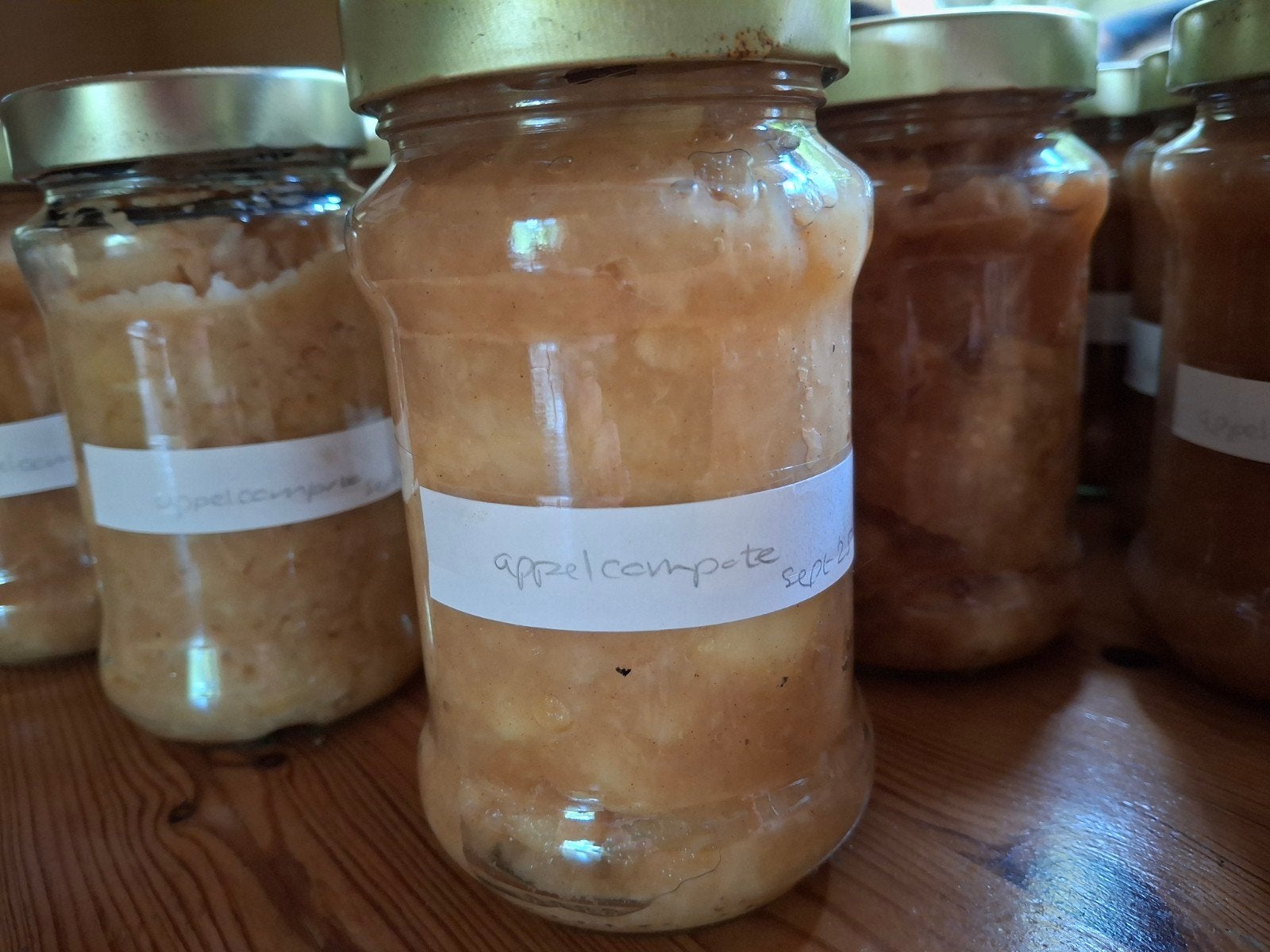 Appelcompote van eigen appelboom (onbespoten ), Ophalen