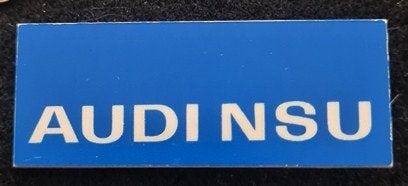 Audi NSU broche, Verzamelen, Ophalen of Verzenden, Nieuw, Transport, Speldje of Pin