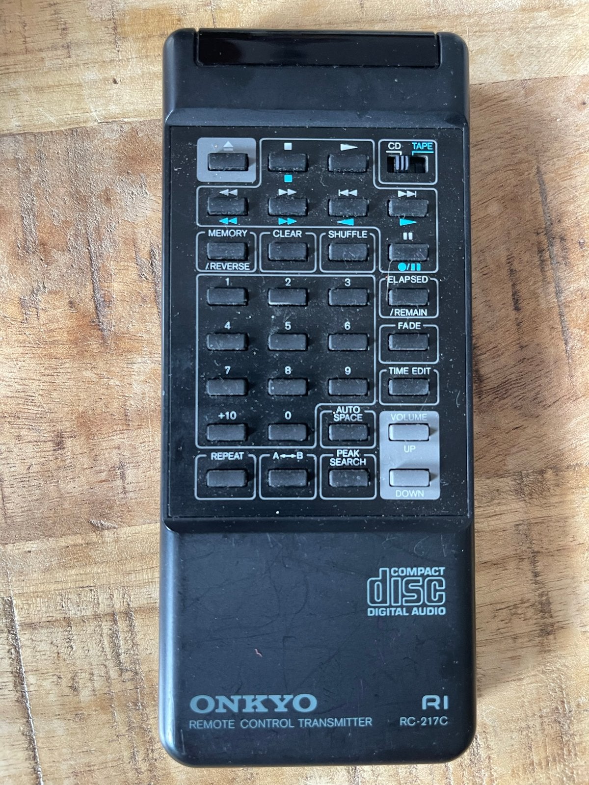 Onkyo RC-217C afstandsbediening voor CD-speler, Gebruikt, Verzenden, Origineel, Mediaspeler