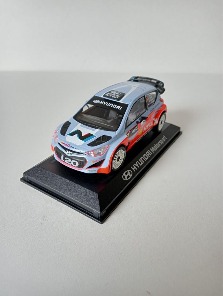 Hyundai i20 WRC Rally Auto Modelauto Dealer editie., Ophalen of Verzenden, Nieuw, Auto, Overige merken