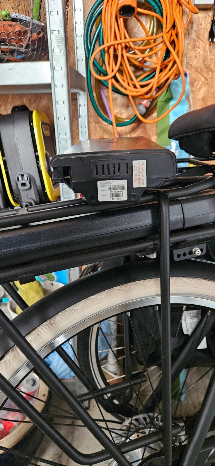 E-bike accu Batavus en Sparta capaciteit 60%, Ophalen of Verzenden, Gebruikt