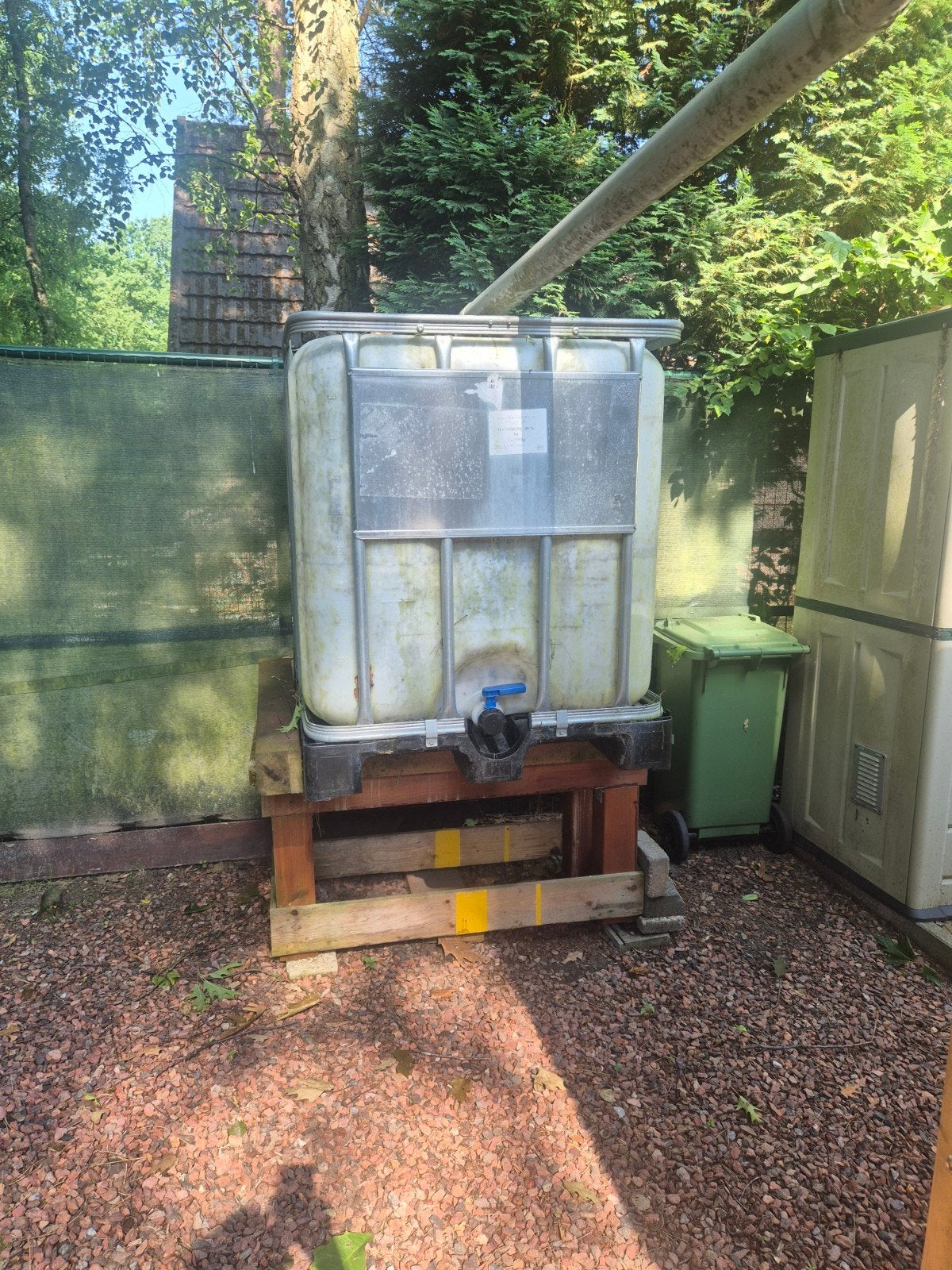 IBC Watertank 1000L met kraan - Gebruikt, Ophalen, Kunststof, Gebruikt, Met kraantje