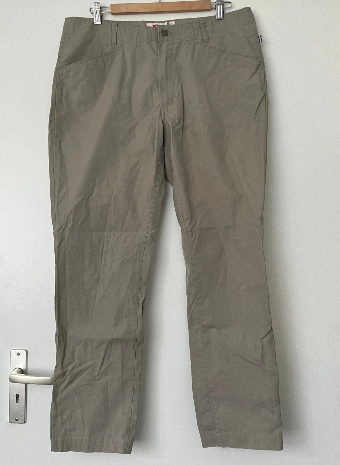 Fjällräven outdoor broek, Verzenden, Beige, Maat 42/44 (L), Zo goed als nieuw