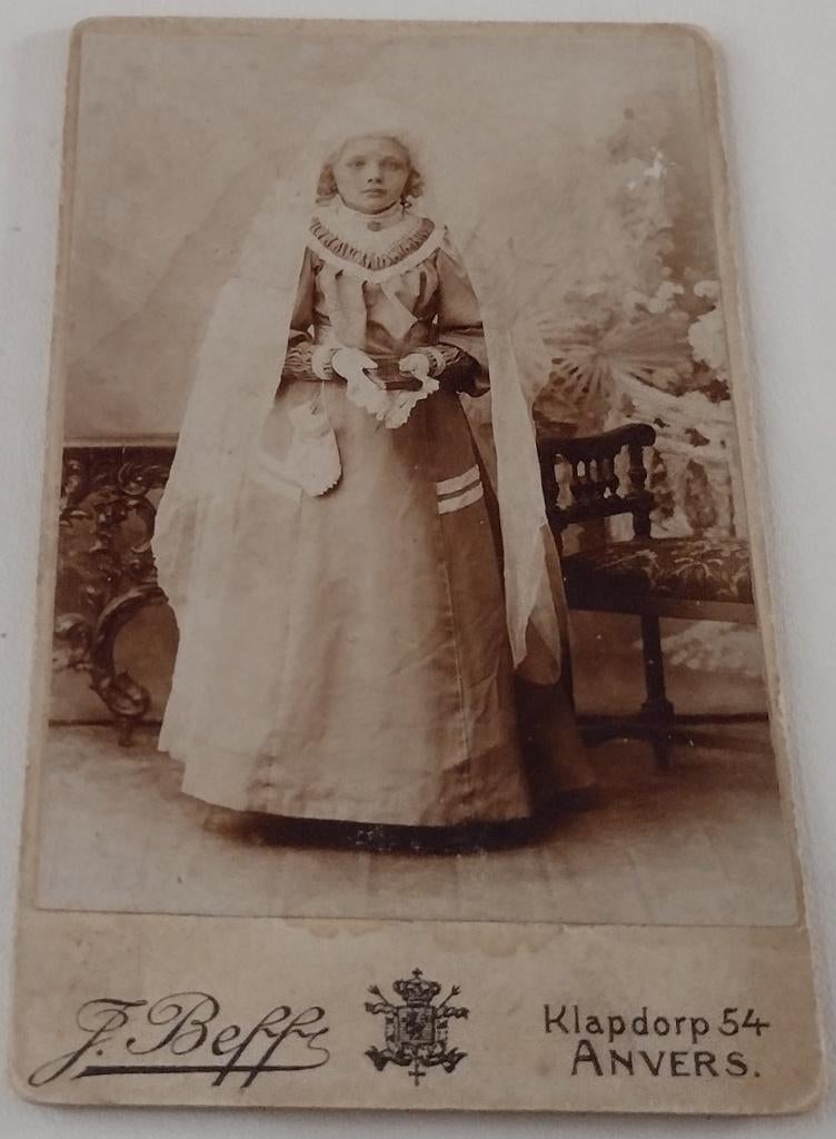 communie foto oud, Ophalen of Verzenden, Voor 1940