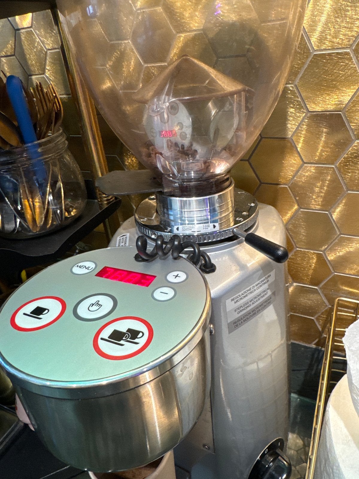Mazzer Luigi Super Jolly Electronic Koffiemolen horeca, Ophalen, Gebruikt, Overige modellen, 10 kopjes of meer