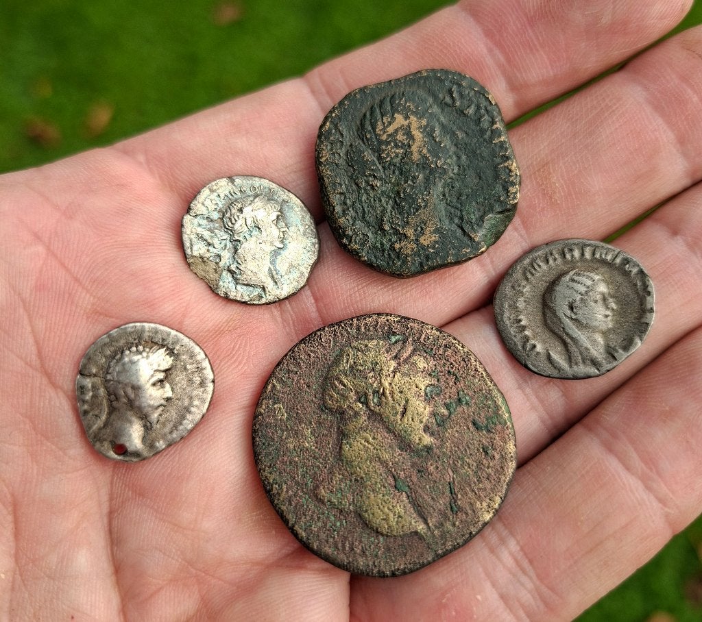 Lot Romeinse munten, Postzegels en Munten, Ophalen of Verzenden, Italië, Zilver
