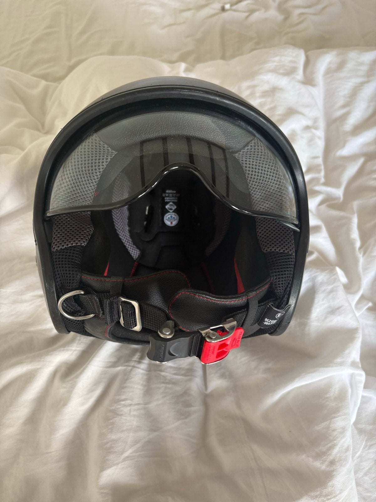 Nolan N21 Visor Jethelm Mat Zwart - Maat L, Motoren, Ophalen of Verzenden, Tweedehands, Dames, Overige typen