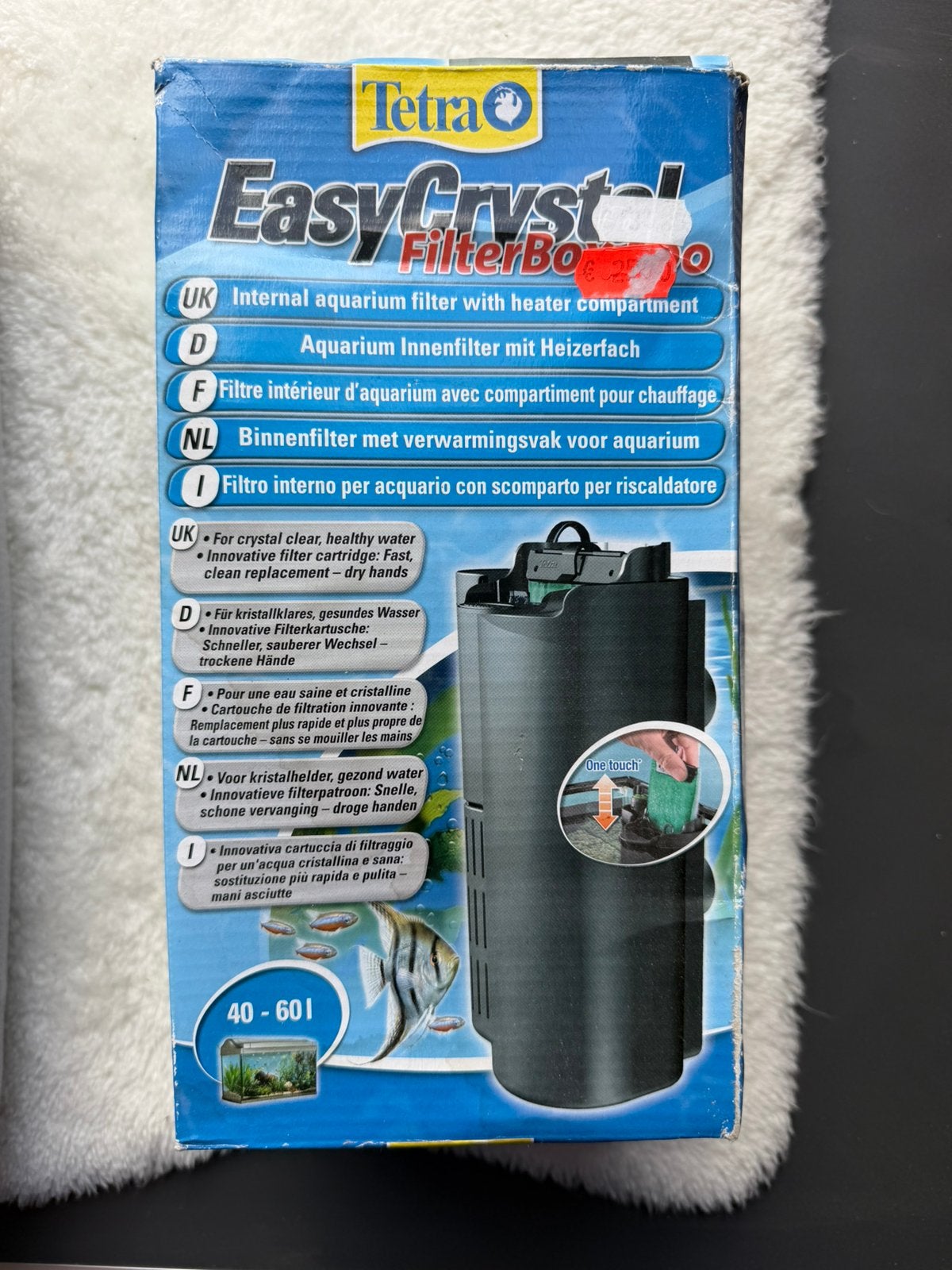 Tetra Easy Crystal Filterbox 300 | voor ‘n Aquarium 40-60L., Nieuw, Ophalen of Verzenden, Tetra, Inclusief toebehoren