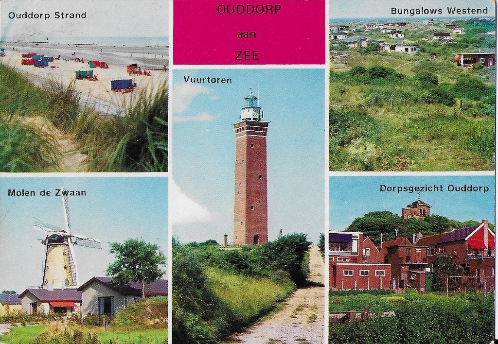 Ouddorp aan zee gelopen ansichtkaart ( 1511 ), Ophalen of Verzenden, 1980 tot heden, Zuid-Holland