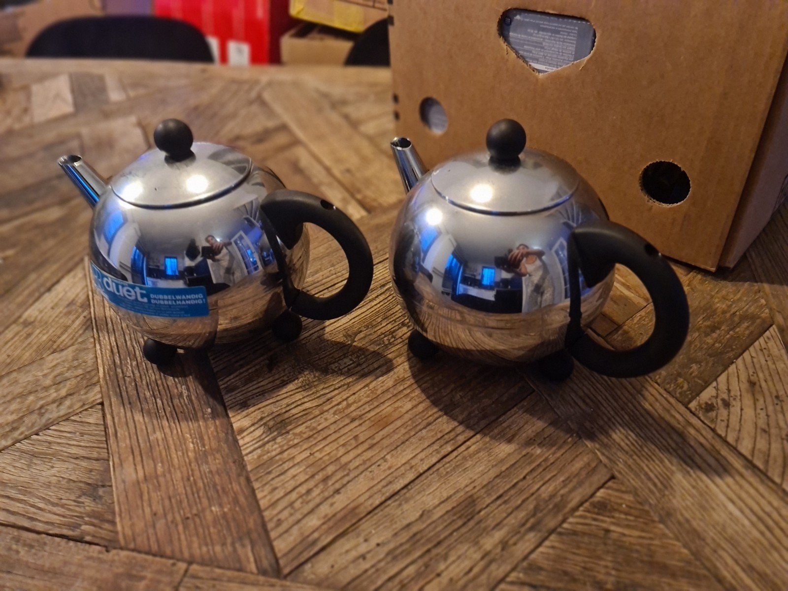 Bredemeijer Duet Theepotten - Nieuw nog 2, Theepot/fluitketel, Bredemeijer, Ophalen of Verzenden, Metaal