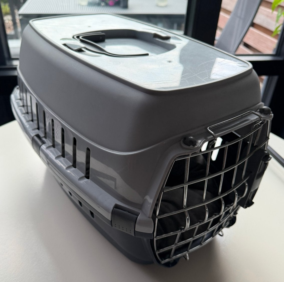 Kattenbak, reismand. Kattenbenodigdheden, Dieren en Toebehoren, Katten-accessoires, Ophalen, Zo goed als nieuw