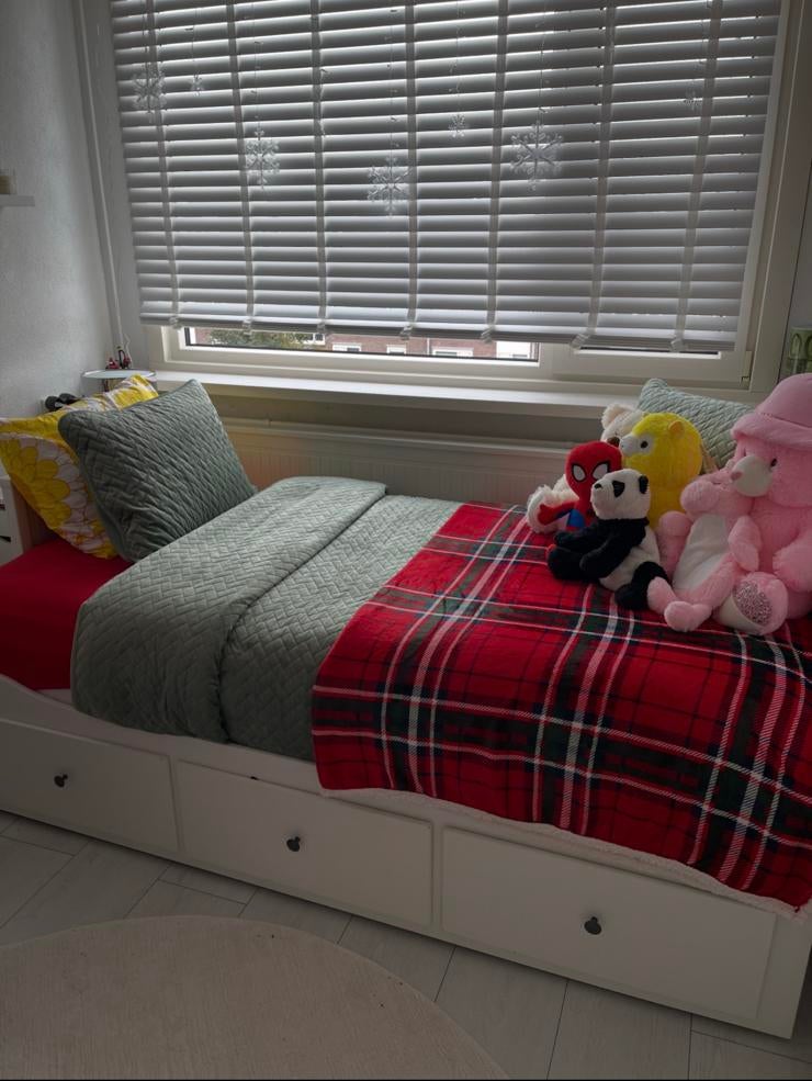 Ikea hemnes, Ophalen, Eenpersoons, Wit, Zo goed als nieuw