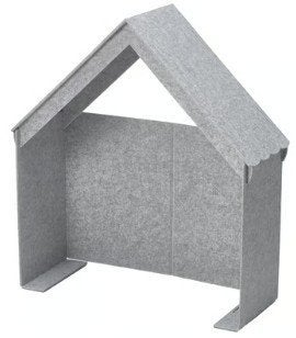 IKEA Släkt bedtent grijs - huisvormig bedframe, Ophalen, Overige typen, Zo goed als nieuw, Grijs