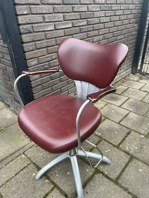 Kappersstoel met pomp, Ophalen, Gebruikt, Overige kleuren, Eén