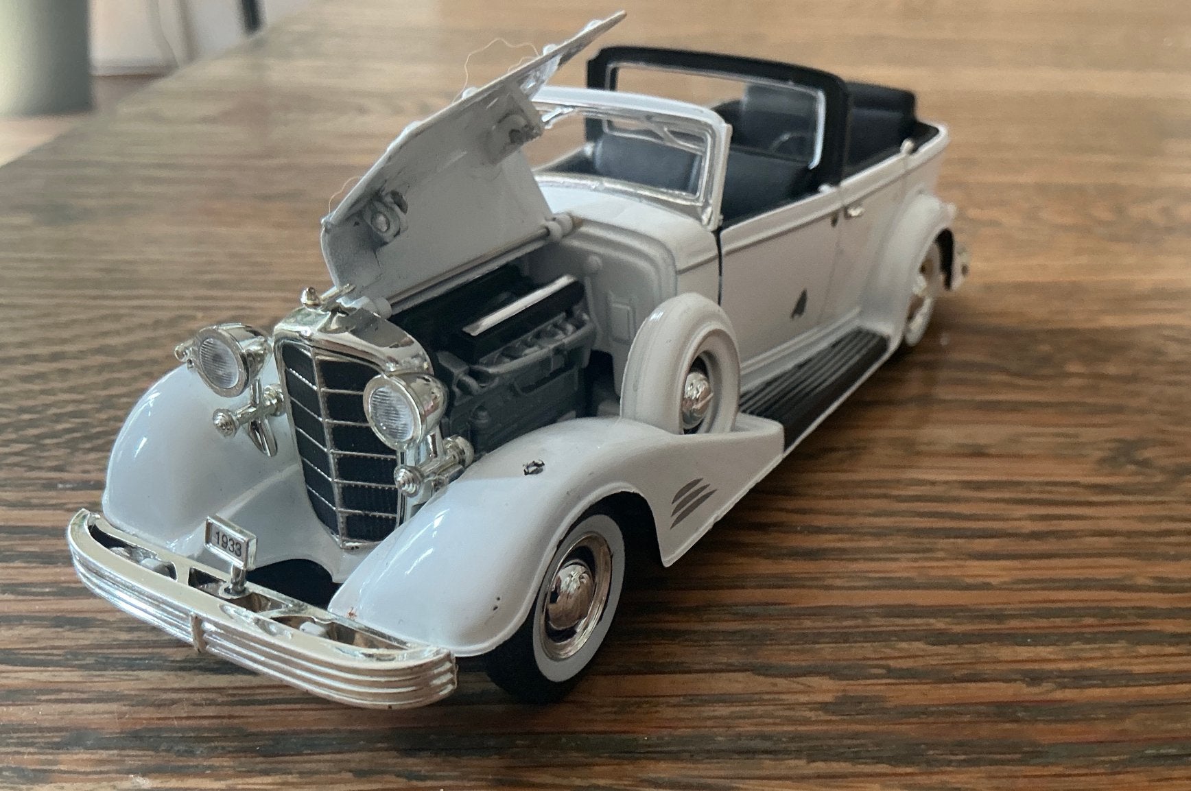 Witte Cadillac Town car uit 1933 16 cm, Ophalen of Verzenden, Gebruikt, Auto, Overige merken