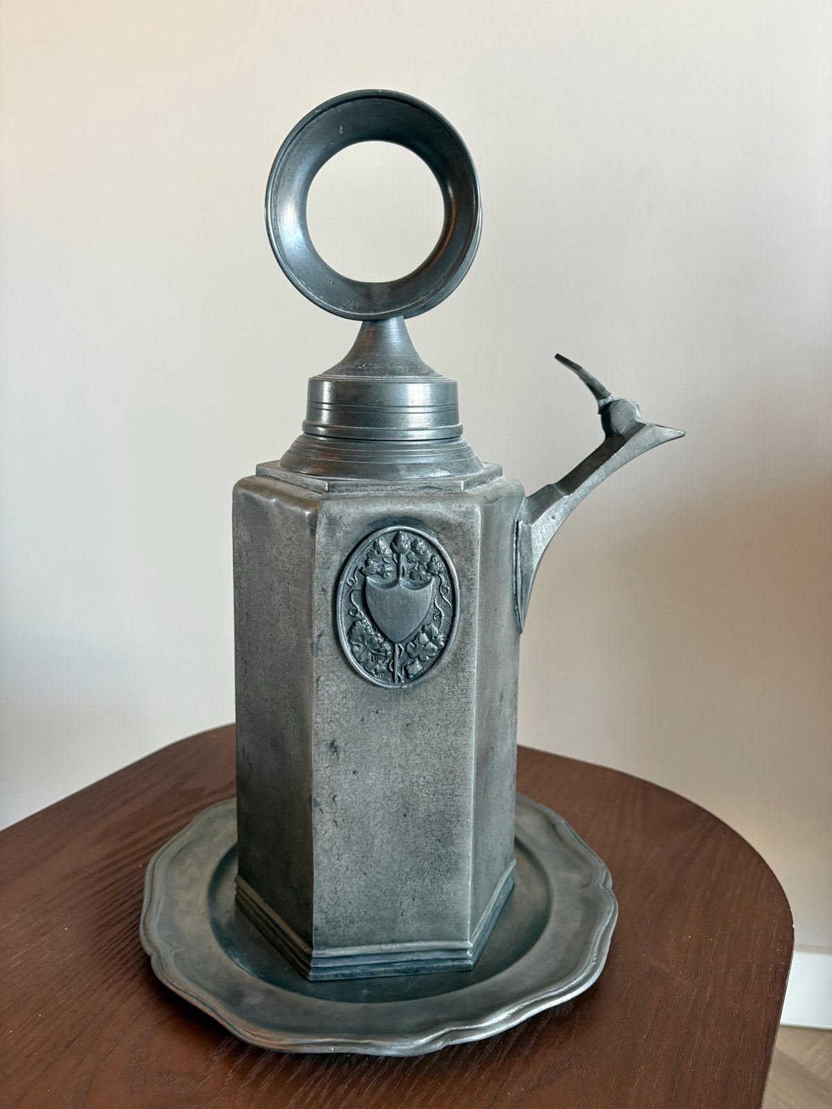 Tinnen vaas/ olielamp, Antiek en Kunst, Ophalen of Verzenden