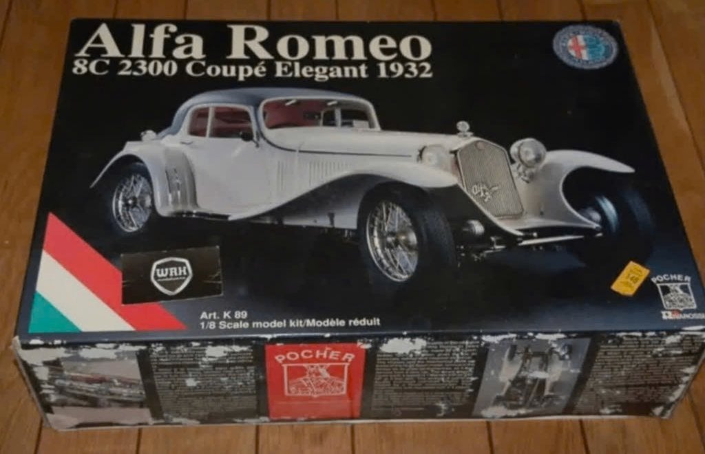 1:8 ALFA ROMEO 8C COUPE ELEGANT POCHER zie info WRH, Verzenden, Zo goed als nieuw, 1:5 t/m 1:8, Auto