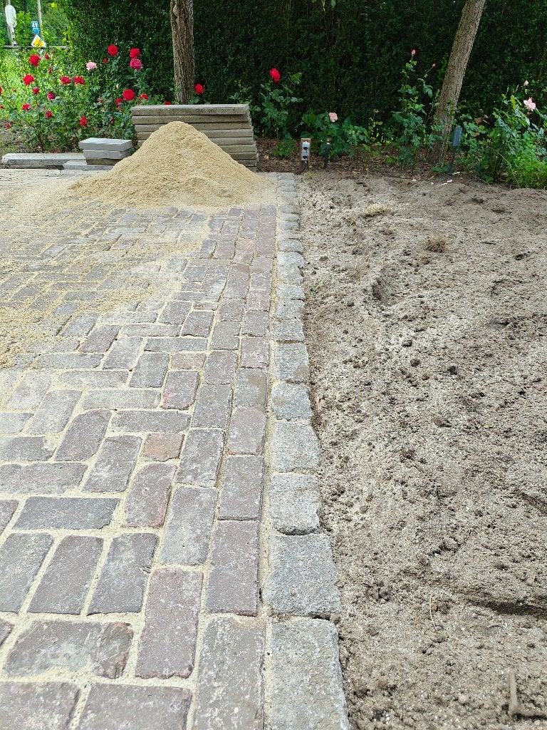 Basalt lava keien, Ophalen, Gebruikt, Antraciet, Kei