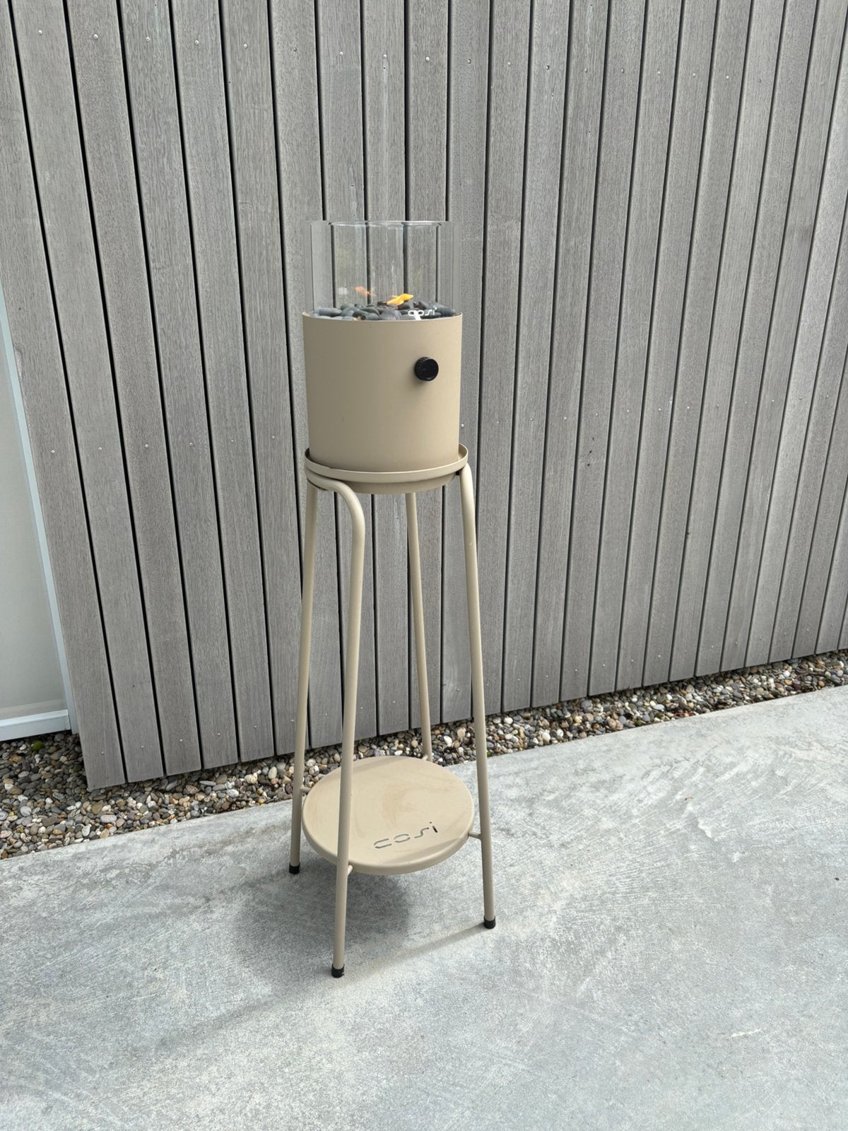 Cosiscoop XL sandy beige met standaard, Tuin en Terras, Ophalen, Zo goed als nieuw
