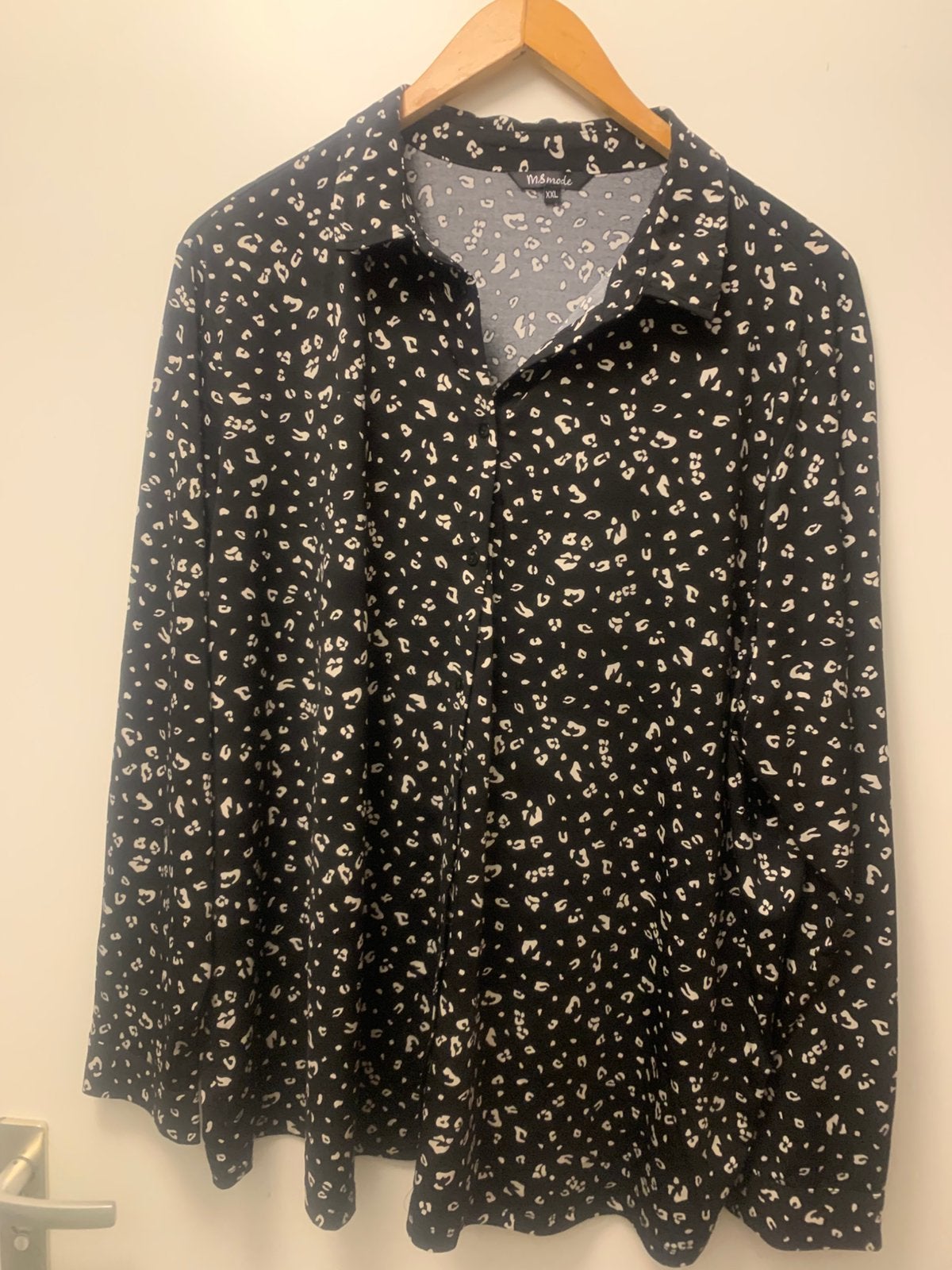 Stretch blouse in zwart  XXL, Kleding | Dames, Ophalen of Verzenden, Zo goed als nieuw, Zwart, Blouse of Tuniek
