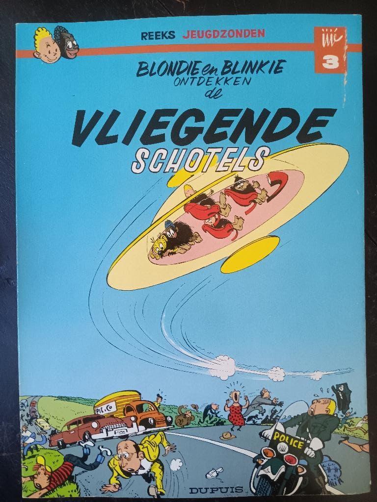 Blondie en Blinkie ontdekken de vliegende schotels (2e druk), Eén stripboek, Ophalen of Verzenden, Gelezen