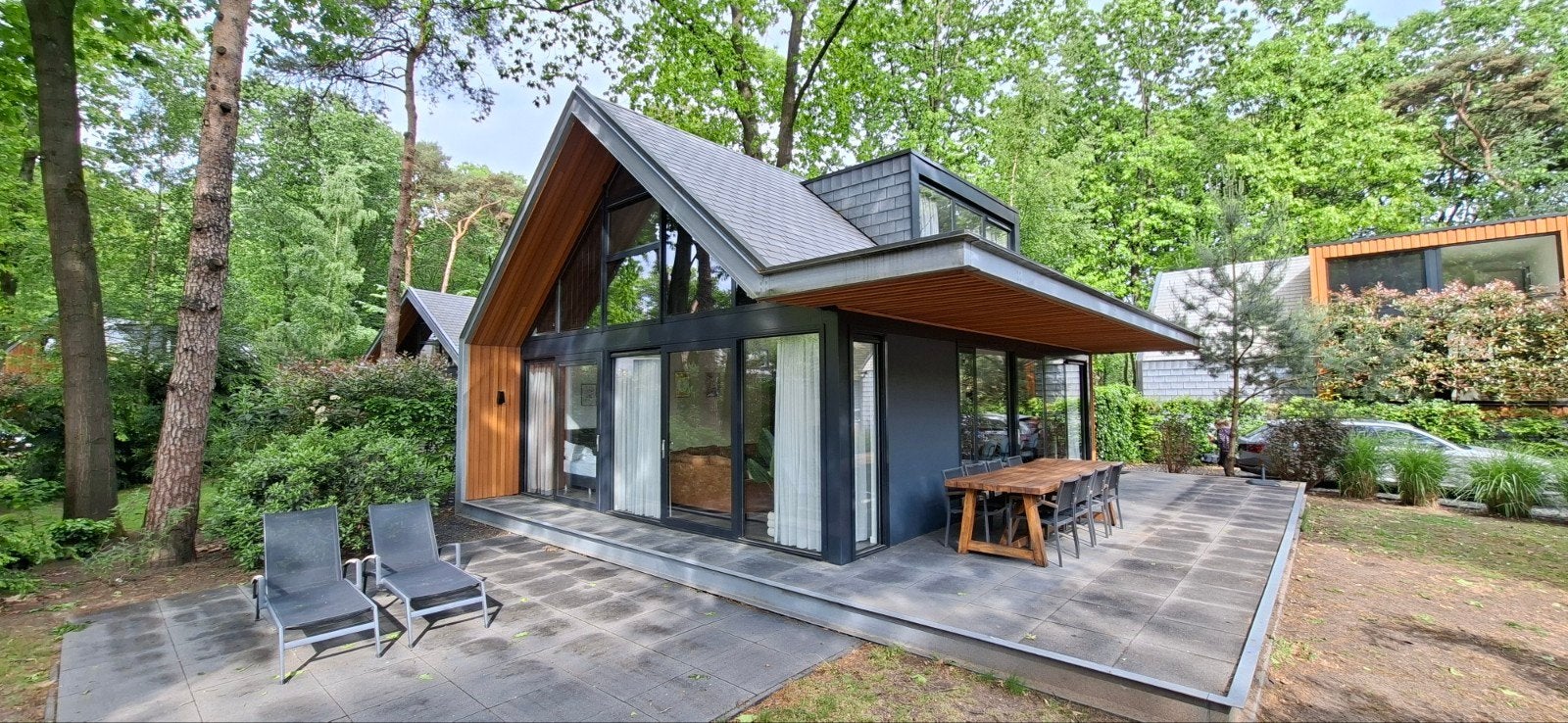 Te huur - Luxe wellnesswoning Veluwe, 8 personen, 4 of meer slaapkamers, In bos, Recreatiepark